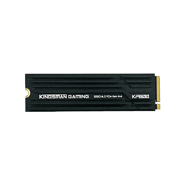 Kingsman SSD 1TB - KP800 (3D TLC DRAM, M.2 PCIe Gen 4x4, NVMe 1.4, r:7500 MB/s, w:6500 MB/s, PS5 Ready) Hűtőbordás