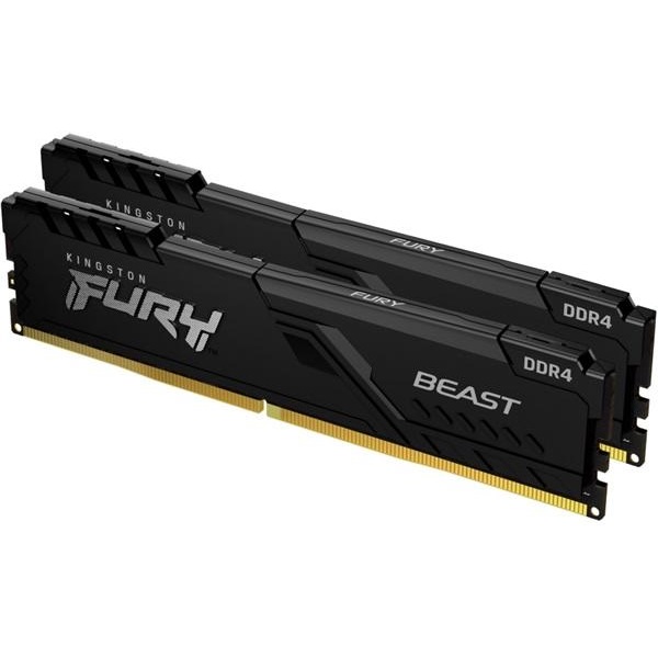 Kingston Memória Desktop - 32GB DDR4 Fury Beast Black (2x16GB, 3200MHz, CL16)