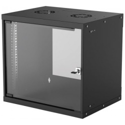 Manhattan Rackszekrény - 19" fali kivitel (9U, 500 (h) x 540 (w) x 400 (d) mm, IP20, Flatpack, Fekete)