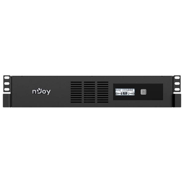 NJOY Szünetmentes 600VA - Code 600 (4 IEC C13, line-interaktív, USB menedzsment, szoftver, LCD kijelző, 2U rack)