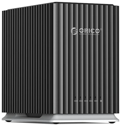 Orico DAS - 9758C3-V1-EU-BK (4x 2,5/3,5 HDD/SSD -> USB-A/C, Max.: 110TB, fekete)