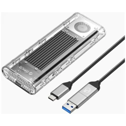 Orico Külső M.2 ház - TCM2-G20-S (USB-A -> M.2 NVMe(M-key; B&M Key), Max.: 4TB, 20 Gbps, szürke)