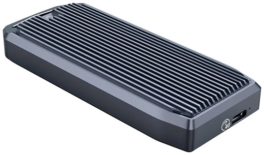 Orico Külső M.2 ház - M2V01-C4-GY /91/ Enclosure (USB-C 4.0 -> M.2 NVMe, Max.: 2TB, 40 Gbps)