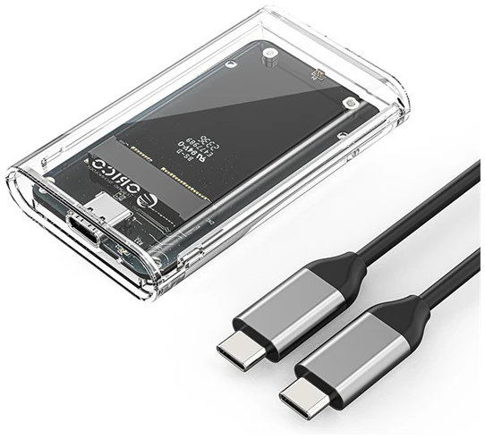 Orico Külső mSATA ház - TC10-MS-GR (USB-C -> mSATA, Max.: 8TB, 5 Gbps)
