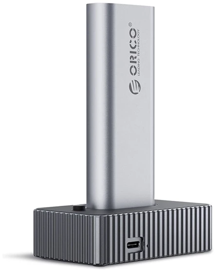 Orico M.2 SSD Dokkoló - IT18C3-GY (M.2 NVMe -> USB-A/C, Max.: 8 TB, Max.: 10Gbps, szürke)