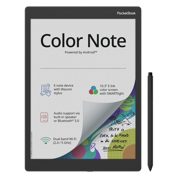 POCKETBOOK e-Reader PB1041-1-WW COLOR Note szürke (10,3" E-Ink Kaleido, 1,5GHz,32GB,4000mAh,WIFI, BT, Android12) 1 POCKETBOOK e-Reader PB1041-1-WW COLOR Note szürke (10,3" E-Ink Kaleido, 1,5GHz,32GB,4000mAh,WIFI, BT, Android12)