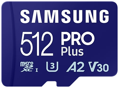 Samsung MicroSD kártya - 512GB MB-MD512SA/EU (PRO PLUS, UHS-I, R180/W130, adapter, 512GB) 1 Samsung MicroSD kártya - 512GB MB-MD512SA/EU (PRO PLUS, UHS-I, R180/W130, adapter, 512GB)