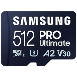 Samsung MicroSD kártya - 512GB MB-MY512SA/WW (PRO Ultimate, Class10, R200/W130, adapter, 512GB)