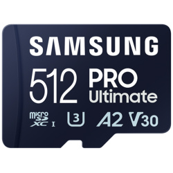 Samsung MicroSD kártya - 512GB MB-MY512SB/WW (PRO Ultimate kártyaolvasóval, Class10, R200/W130, 512GB)