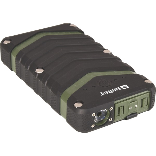 Sandberg Akkubank - Survivor Powerbank 20100mAh (kültéri; IP67 por, csepp és ütésálló; LED lámpa; 1,5A + 2,4A USB csat.) 1 Sandberg Akkubank - Survivor Powerbank 20100mAh (kültéri; IP67 por, csepp és ütésálló; LED lámpa; 1,5A + 2,4A USB csat.)