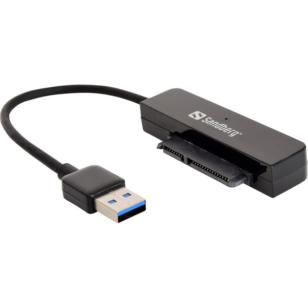 Sandberg Kábel Átalakító - USB3.0 to SATA Link (fekete; USB bemenet - SATA 2,5" kimenet; max.5 Gbit/sec) 1 Sandberg Kábel Átalakító - USB3.0 to SATA Link (fekete; USB bemenet - SATA 2,5" kimenet; max.5 Gbit/sec)