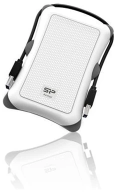 Silicon Power Külső ház 2,5" - ARMOR A30 (SATA, Fehér, USB3.0, 7mm, Ütésálló és porálló)