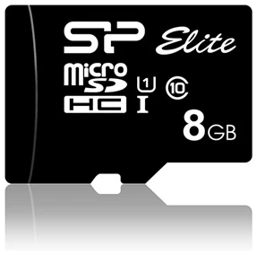 Silicon Power MicroSD kártya - 8GB microSDHC Elite UHS-1 U1 + adapter