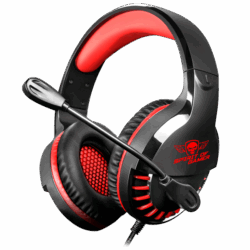 Spirit of Gamer Fejhallgató - PRO-H3 Red (MultiPlatform, mikrofon, 3.5mm jack, hangerőszabályzó, 2m kábel, piros)