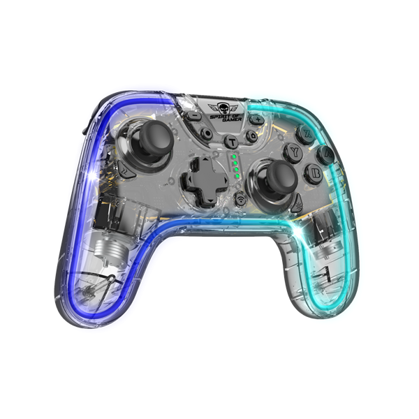 Spirit of Gamer Gamepad Vezeték Nélküli - Pulse Bluetooth (BT, Vibration, PC/iOS/Android kompatibilis, fekete-kék)