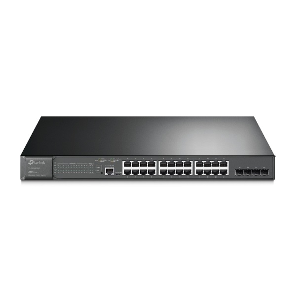 TP-Link Switch Smart PoE - TL-SG3428MP JetStream™ (24 port 1Gbps PoE+ port; 4 port SFP; 384W; L2/L3/L4) 1 TP-Link Switch Smart PoE - TL-SG3428MP JetStream™ (24 port 1Gbps PoE+ port; 4 port SFP; 384W; L2/L3/L4)