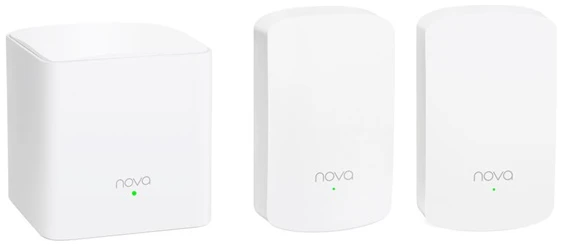 Tenda Mesh WiFi AC1200 - Nova MW5 (3pack; 300Mbps 2,4GHz + 867Mbps 5GHz; 2port 1Gbps; 1port 100Mbps secondary)