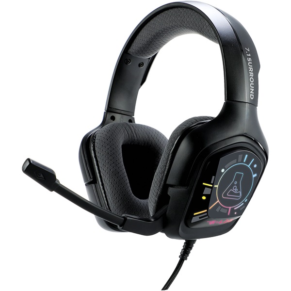 The G-Lab Fejhallgató - KORP COBALT 7.1 EX (mikrofon, USB, hangerőszabályzó, nagy-párnás, RGB, fekete)