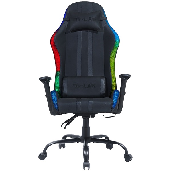 The G-Lab Gamer szék - KS ELECTRON EX (fekete; 90–135° dönthető háttámla, átllítható mag; 3D áll. kartámasz, RGB, 120kg) 1 The G-Lab Gamer szék - KS ELECTRON EX (fekete; 90–135° dönthető háttámla, átllítható mag; 3D áll. kartámasz, RGB, 120kg)