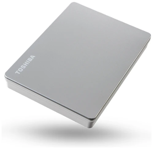 Toshiba Külső HDD 2.5" - 2TB Canvio Flex Ezüst (USB3.2 Gen 1. (USB-A, USB Type-C; ~5Gbps; exFAT+; Mac kompatibilis)