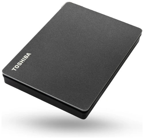 Toshiba Külső HDD 2.5" - 2TB Canvio Gaming Fekete (USB3.2 Gen 1.; ~5Gbps; exFAT)