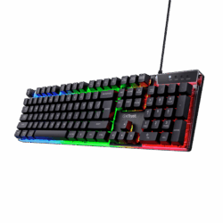 Trust Billentyűzet Gamer - GXT 835 Azor (LED háttérvilágítás; USB; fekete; magyar)