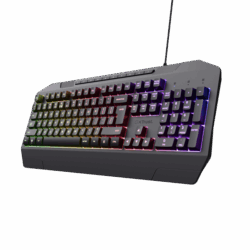 Trust Billentyűzet Gamer - GXT 836 Evocx (RGB LED háttérvilágítás; USB; fekete; magyar)