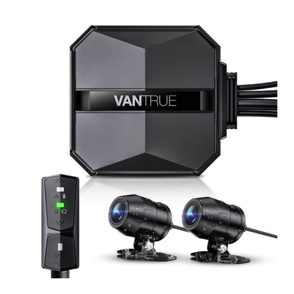 Vantrue Dash Cam - F1 (WiFi+GPS motoros kamera első + hátsó, 4K+ 1080p 30 FPS, WDR+HDR, 512GB MicroSD támogatás, IP67) 1 Vantrue Dash Cam - F1 (WiFi+GPS motoros kamera első + hátsó, 4K+ 1080p 30 FPS, WDR+HDR, 512GB MicroSD támogatás, IP67)