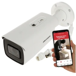 Hikvision IP csőkamera - DS-2CD2643G2-IZS (4MP, 2,8-12mm, kültéri, H265+, IP67, IR50m, ICR, WDR, SD, PoE,IK10,audio,I/O)