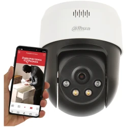 Dahua IP PT dómkamera - SD2A500NB-GNY-A-PV (DualLight; 5MP, 4mm, IR30m + LED30m; H265+, IP66, ICR, WDR, mikr. hangsz.)