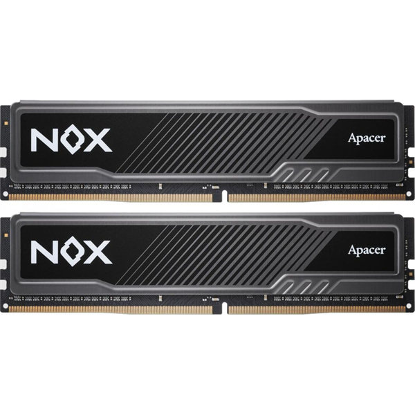 Apacer Memória Desktop - 16GB KIT DDR4 NOX (2x8GB, 3200MHz, CL16, 1.35V, hűtőbordás)