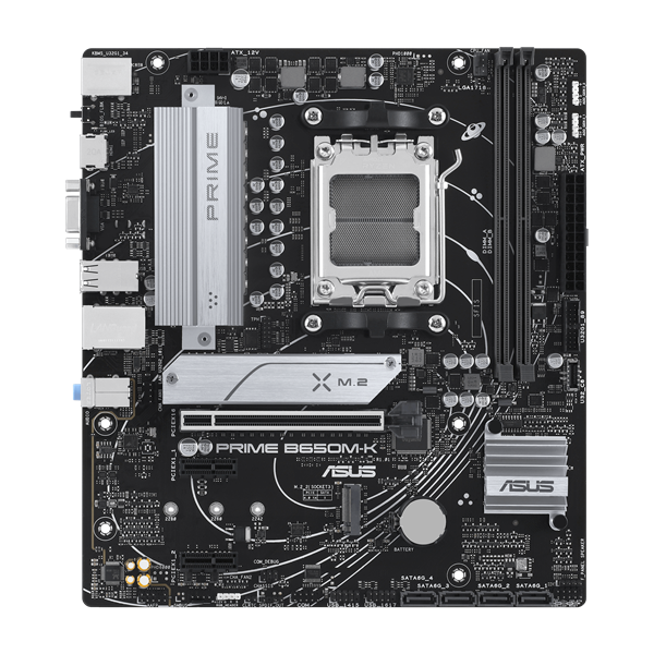 Asus Alaplap - AMD PRIME B650M-K AM5 (B650, ATX, 2xDDR5 7800+MHz, 4xSATA3, 2x M.2, HDMI+VGA) 1 Asus Alaplap - AMD PRIME B650M-K AM5 (B650, ATX, 2xDDR5 7800+MHz, 4xSATA3, 2x M.2, HDMI+VGA)