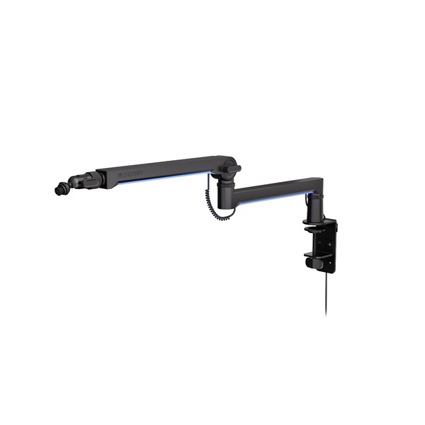Endorfy Mikrofon - Broadcast Low Profile RGB Boom Arm (mikrofonállvány, alacsony profil, RGB, fekete)