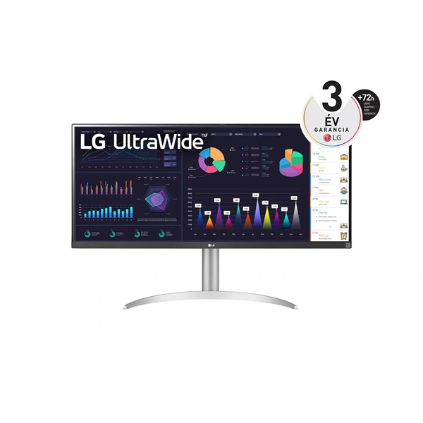 LG Monitor 34" - 34WQ650-W (IPS; 21:9; 2560x1080; 5ms; 400cd; HDMIx2, USB-C; HDR400; sRGB99%, Spkr., Mag.áll) 1 LG Monitor 34" - 34WQ650-W (IPS; 21:9; 2560x1080; 5ms; 400cd; HDMIx2, USB-C; HDR400; sRGB99%, Spkr., Mag.áll)