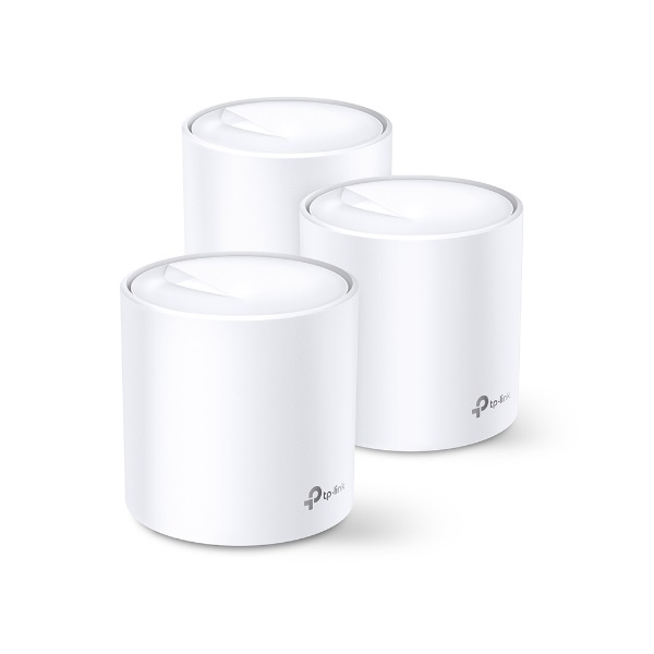 TP-Link Mesh WiFi AX1800 Deco X20 (3 pack; 574Mbps 2,4GHz + 1204Mbps 5GHz; WPA3)