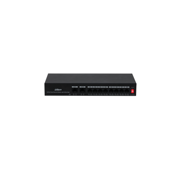 Dahua switch PoE - PFS3010-8ET-65 (8x 100Mbps PoE port + 2x 100Mbps uplink, 65W)