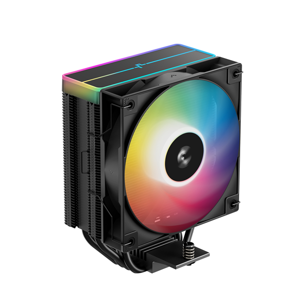 DeepCool CPU Cooler - AG400 BK ARGB V2 (31,6 dB; max, 128,93 m3/h; 4pin csatlakozó, 4 db heatpipe, 12cm, PWM)
