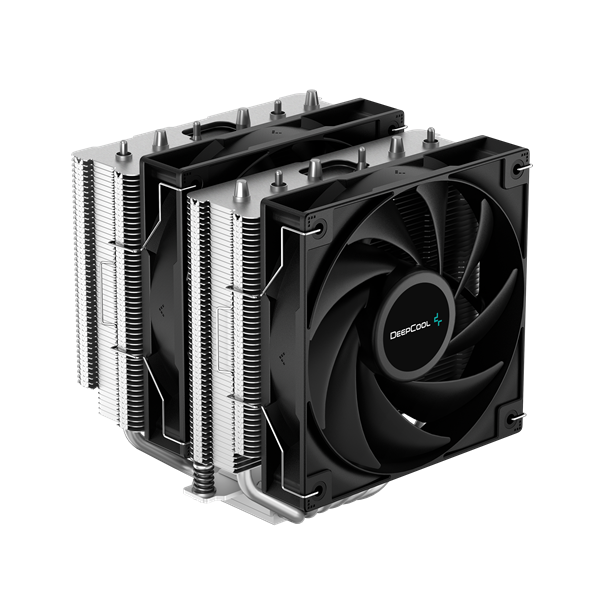 DeepCool CPU Cooler - AG620 (29,4 dB; max, 115,32 m3/h; 4pin csatlakozó, 6 db heatpipe, 12cm, PWM)