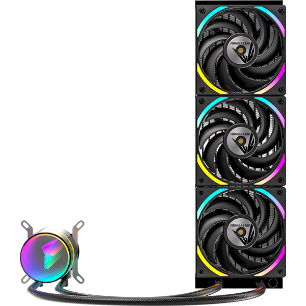 Formula CPU Water Cooler - Oasis L360 ARGB BK (3x12cm, ARGB LED, fekete)