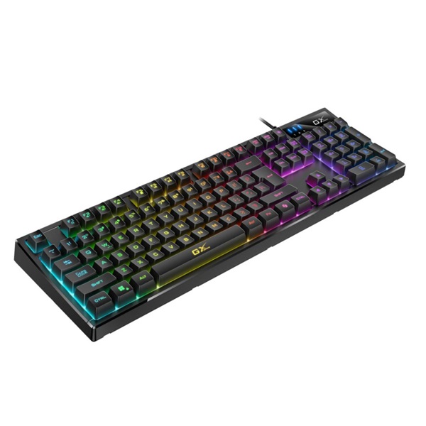 Genius Billentyűzet - Scorpion K7 (Vezetékes, USB, RGB, multimédiás, fekete)