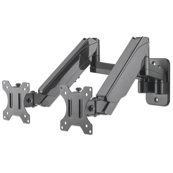 Manhattan gázrugós TV állvány - Dupla karos,fali,dönthető,forgatható, monitor állvány(max.VESA:100x100)(17"-32"-ig) 1 Manhattan gázrugós TV állvány - Dupla karos,fali,dönthető,forgatható, monitor állvány(max.VESA:100x100)(17"-32"-ig)