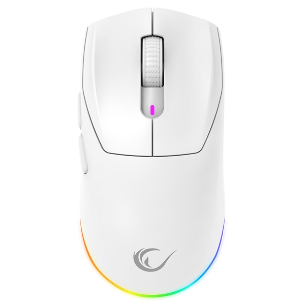 Rampage Vezeték Nélküli Egér - PROTE M5 PRO (Pixart PAW3395, Huano 80M, 26000 DPI, 500mAh, 6 gomb, RGB, Type-C, fehér) 1 Rampage Vezeték Nélküli Egér - PROTE M5 PRO (Pixart PAW3395, Huano 80M, 26000 DPI, 500mAh, 6 gomb, RGB, Type-C, fehér)