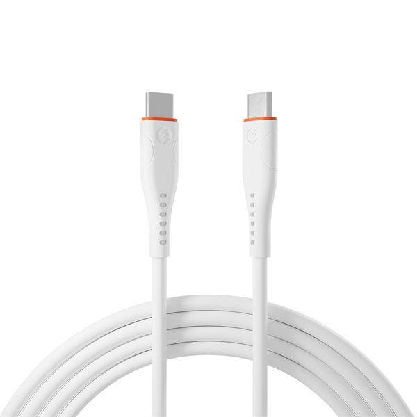 S-Link kábel - SL-X280E (3A, 60W, Gyorstöltés, Type-C to Type-C 100cm adat+töltőkábel, fehér) 1 S-Link kábel - SL-X280E (3A, 60W, Gyorstöltés, Type-C to Type-C 100cm adat+töltőkábel, fehér)