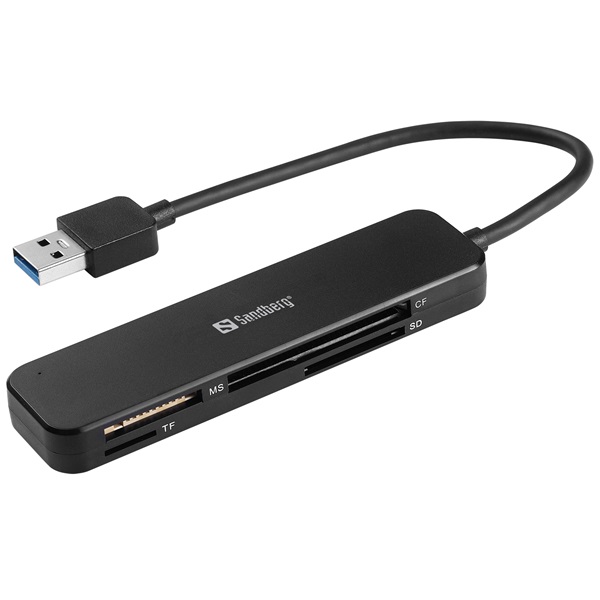 Sandberg Kártyaolvasó - USB 3.0 Pocket Card Reader (USB-A 3.0, SD/SDHC/SDXC/MS/MMC/T-Flash/MicroSD) 1 Sandberg Kártyaolvasó - USB 3.0 Pocket Card Reader (USB-A 3.0, SD/SDHC/SDXC/MS/MMC/T-Flash/MicroSD)