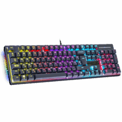Spirit of Gamer Billentyűzet Mechanikus - XPERT K250 (105 gomb, SOG red, RGB LED,USB, anti-ghosting, fekete, magyar)