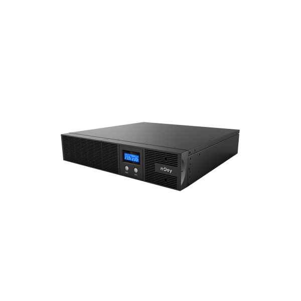 NJOY Szünetmentes 1200VA - Argus 1200 (4 IEC C13, line-interaktív, RJ45, RS232, USB, szoftver, LCD kijelző, 2U rack)