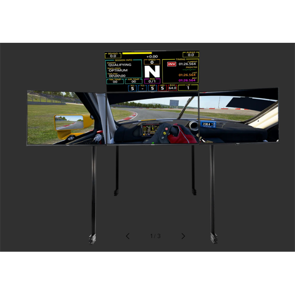 Next Level Racing Szimulátor kijelző állvány - Freestanding Complete Quad Monitor Stand - Black Edition 1 Next Level Racing Szimulátor kijelző állvány - Freestanding Complete Quad Monitor Stand - Black Edition