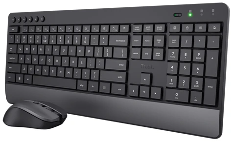 Trust Billentyűzet+Egér Kit Vezeték Nélküli - Trezo Comfort (micro vevő; USB; multimed.; fekete; magyar)