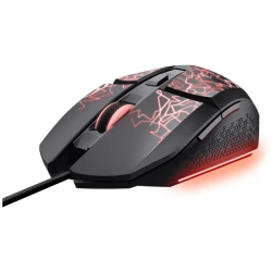 Trust Egér Gamer - GXT113 Felox (Optikai érzékelő; max 6400DPI; 6 gomb; LED; fekete)