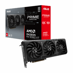Asus Videokártya - AMD PRIME-RX9060XT-O16G (16384MB, GDDR6, 128bit, HDMI, 2xDP+HDMI)